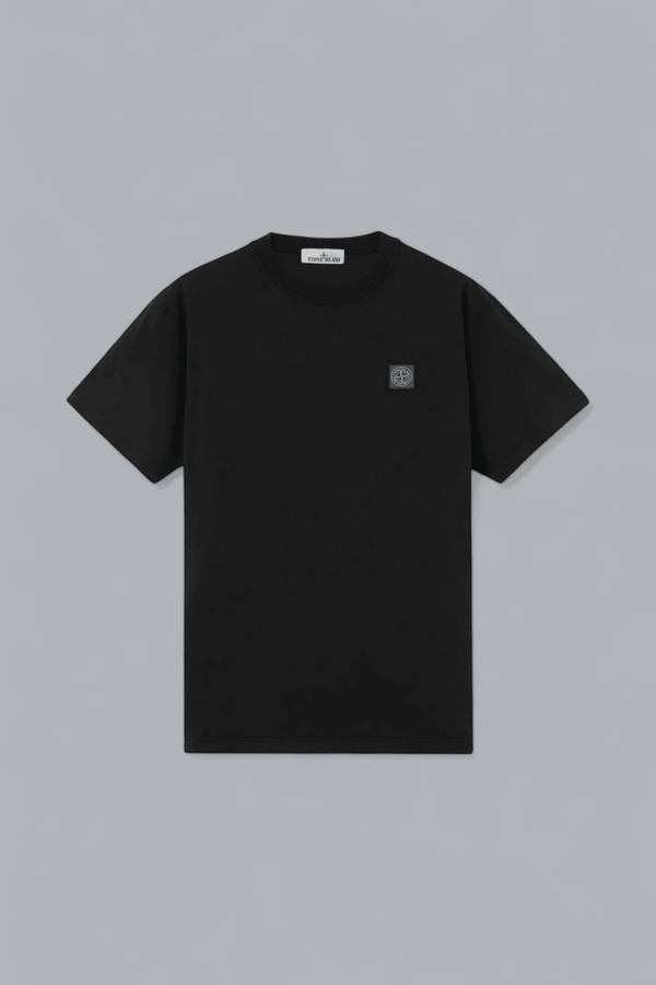 ORGANIC COTTON JERSEY 'FISSATO' EFFECT T-SHIRT