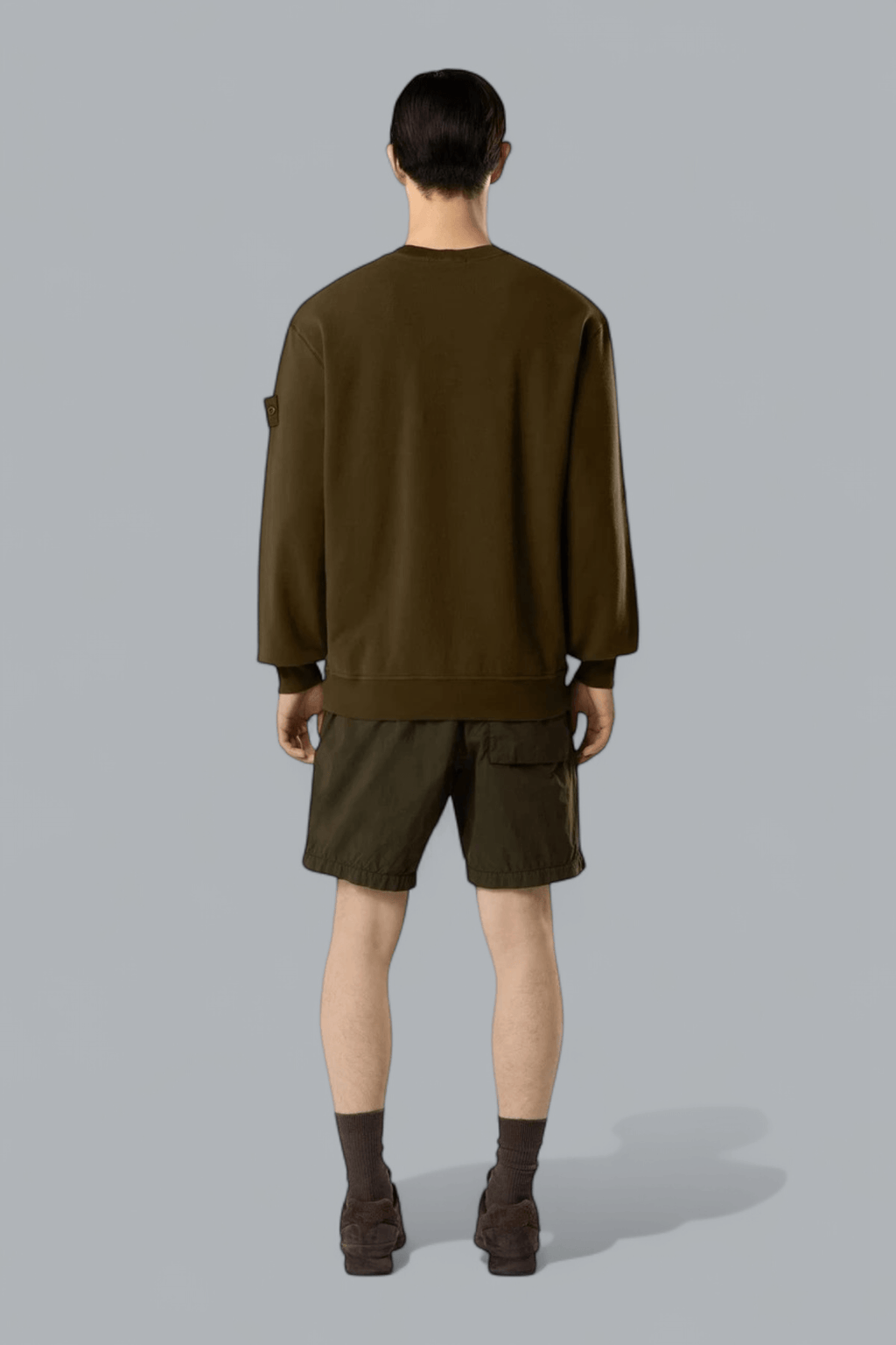 ORGANIC COTTON STRETCH FLEECE GHOST SWEATER