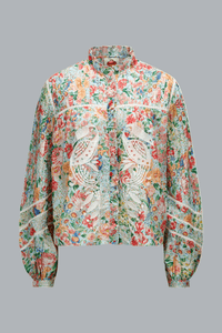 RENDEIRA MULTI COLOR CUTWORK BLOUSE