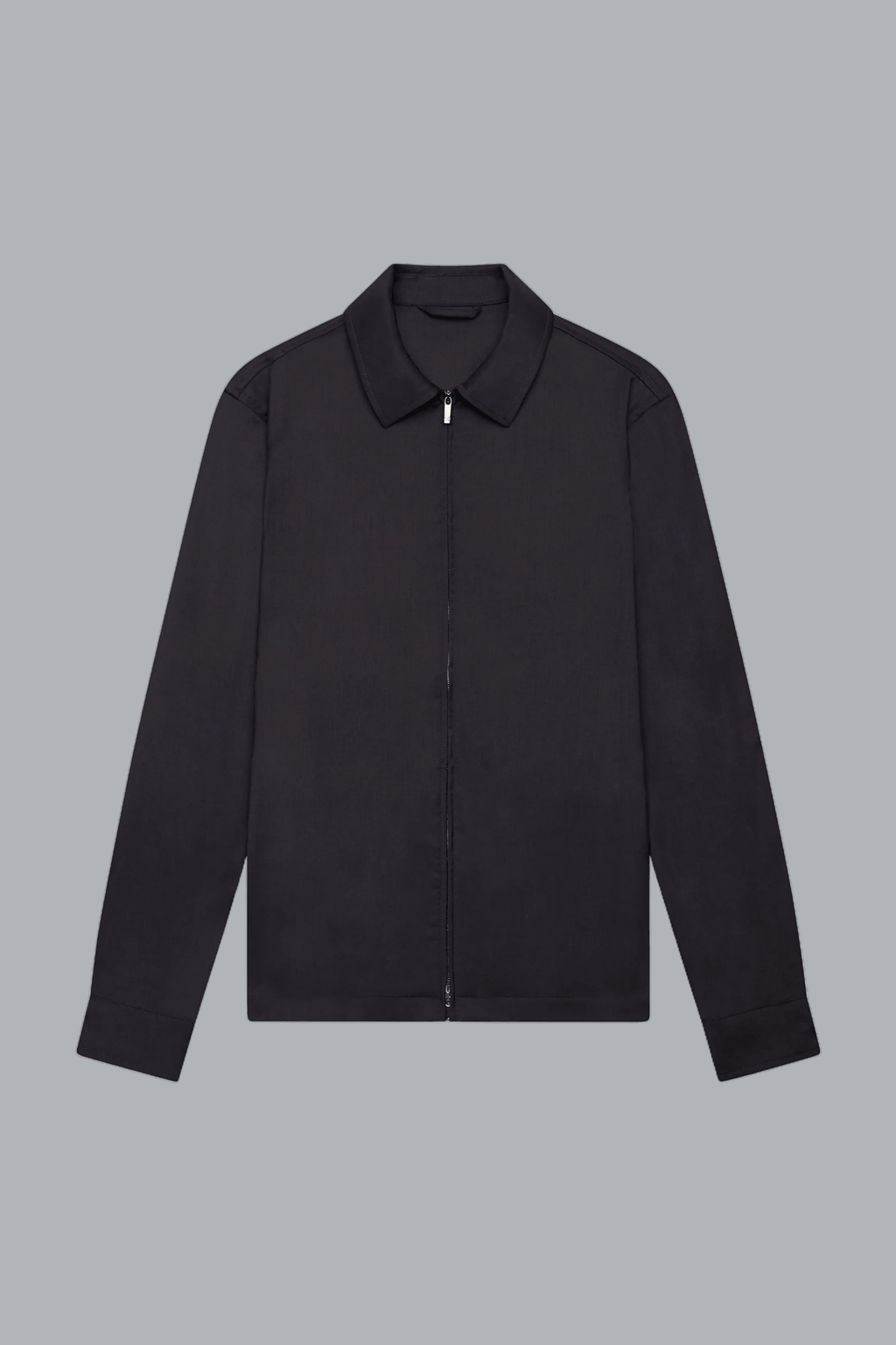 Wool Stretch Overshirt Dark Navy