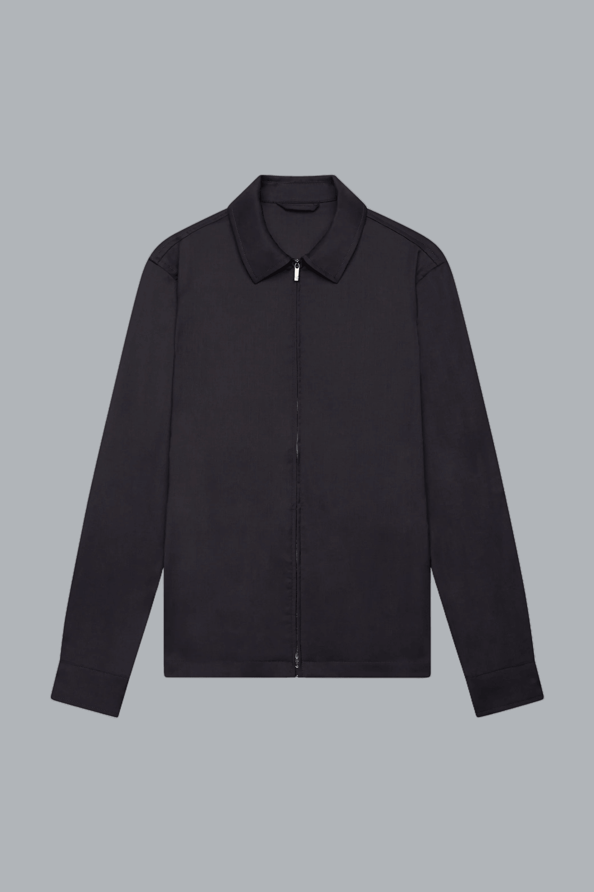 Wool Stretch Overshirt Dark Navy