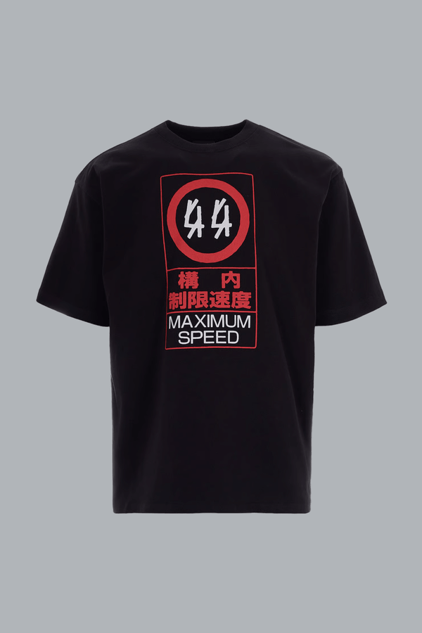 WARNING HIGH RISK T-SHIRT BLACK