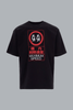 WARNING HIGH RISK T-SHIRT BLACK
