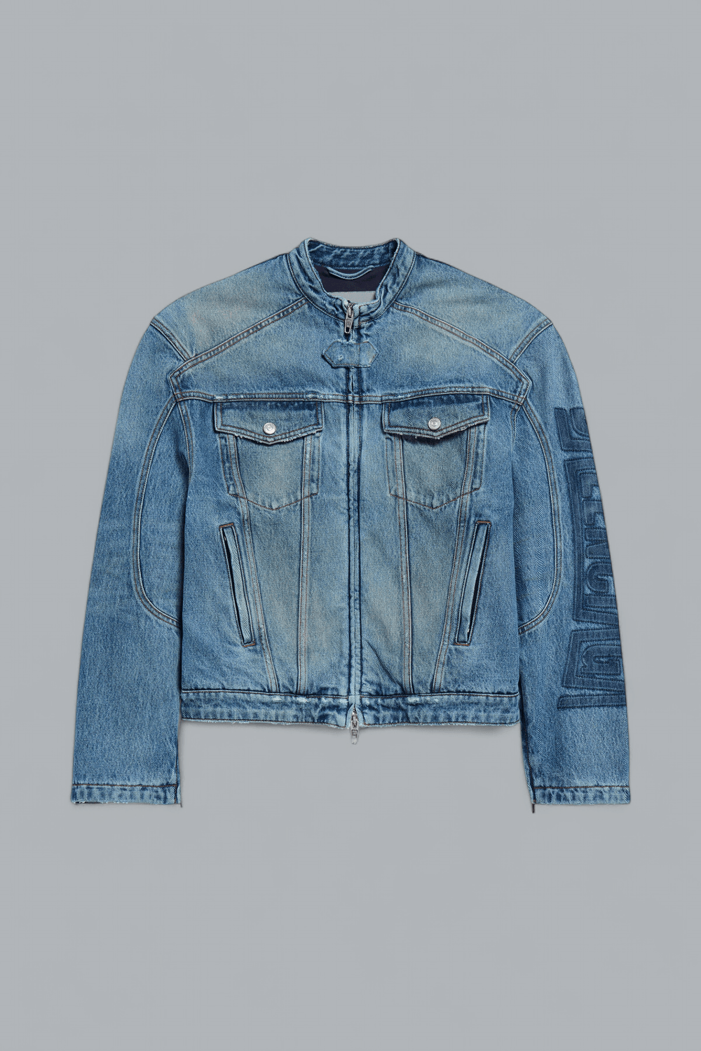 SQUEEZE MOTORCYCLE DENIM JACKET
