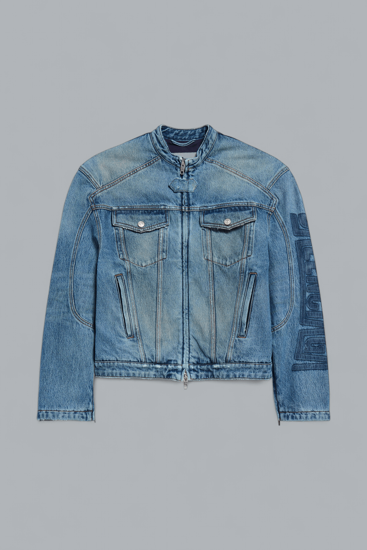 SQUEEZE MOTORCYCLE DENIM JACKET