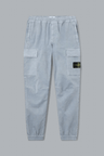 STRETCH ORGANIC BROKEN TWILL COTTON 'OLD' EFFECT CARGO PANTS