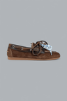BOAT LOAFERS BRUSHED SUEDE AND LEATHER