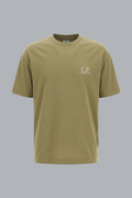30/1 Jersey T-shirt met korte mouwen en logo, groen