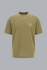 30/1 Jersey T-shirt met korte mouwen en logo, groen