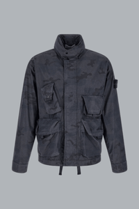Vervaagde camouflage ripstop-TC jas blauwgrijs