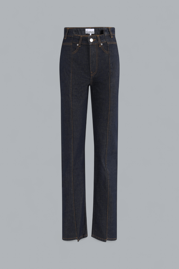 SLUB DENIM FOLD JEANS