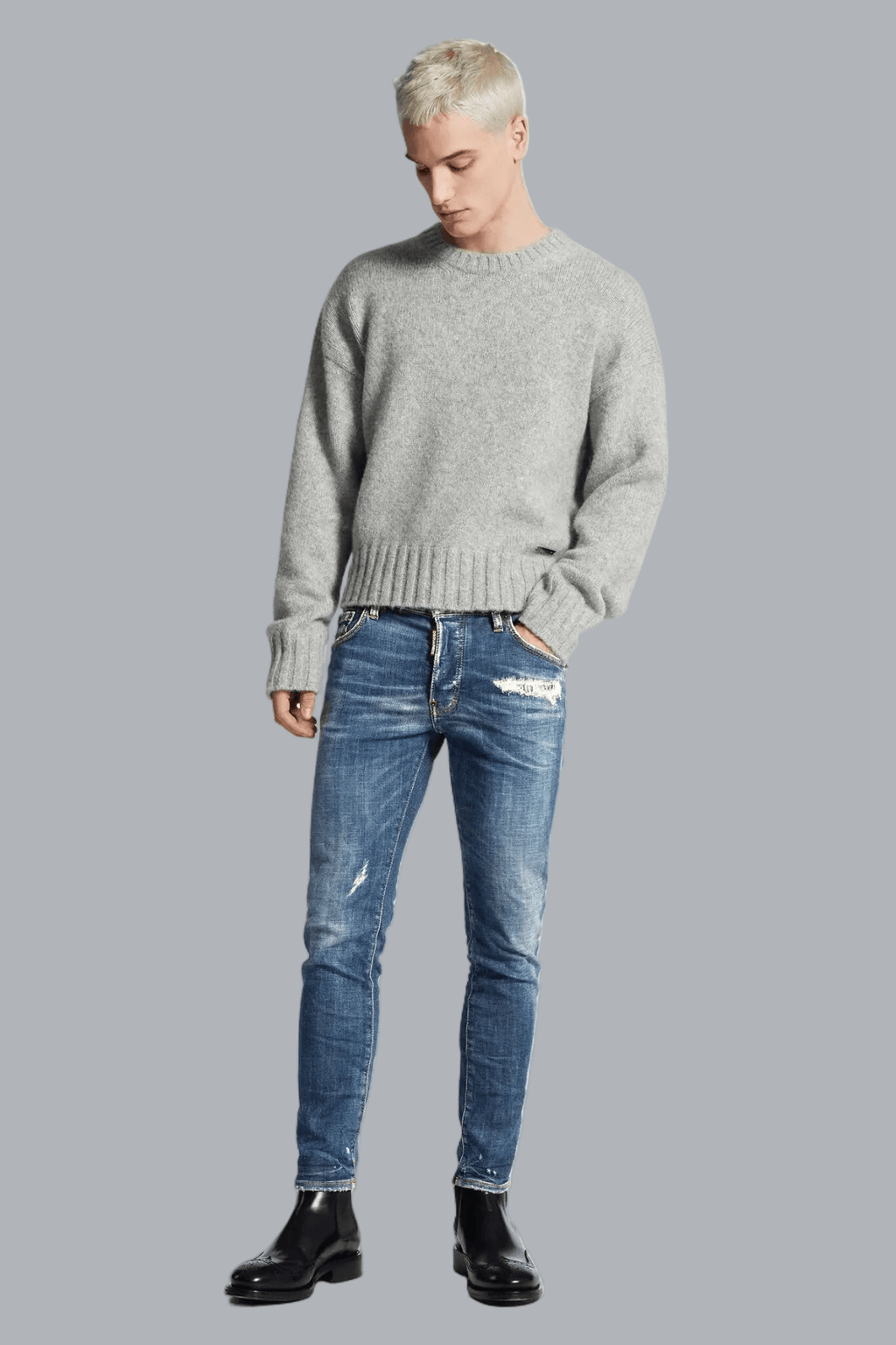 Skater-Jeans Marineblau