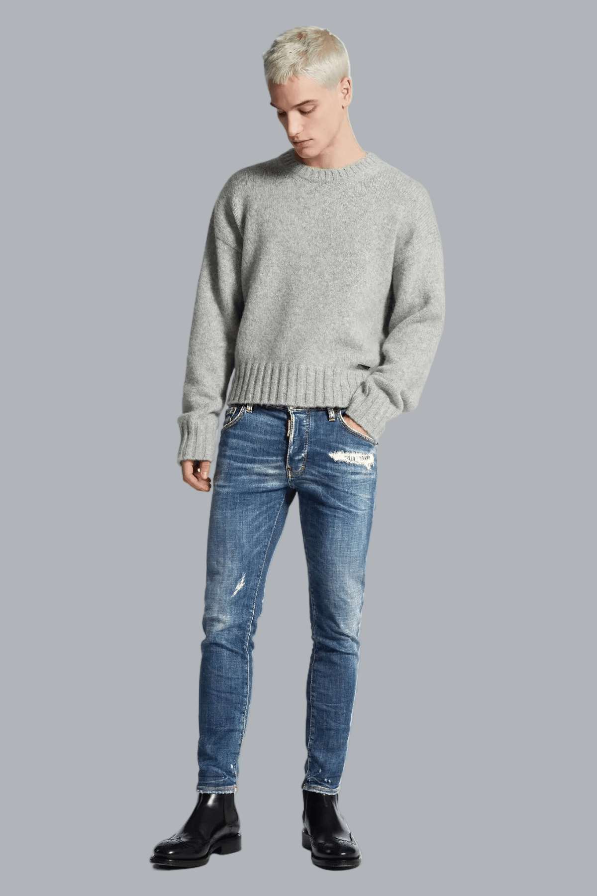 Skater-Jeans Marineblau