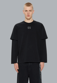 DOUBLE SLEEVE T-SHIRT BLACK