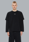 DOUBLE SLEEVE T-SHIRT BLACK