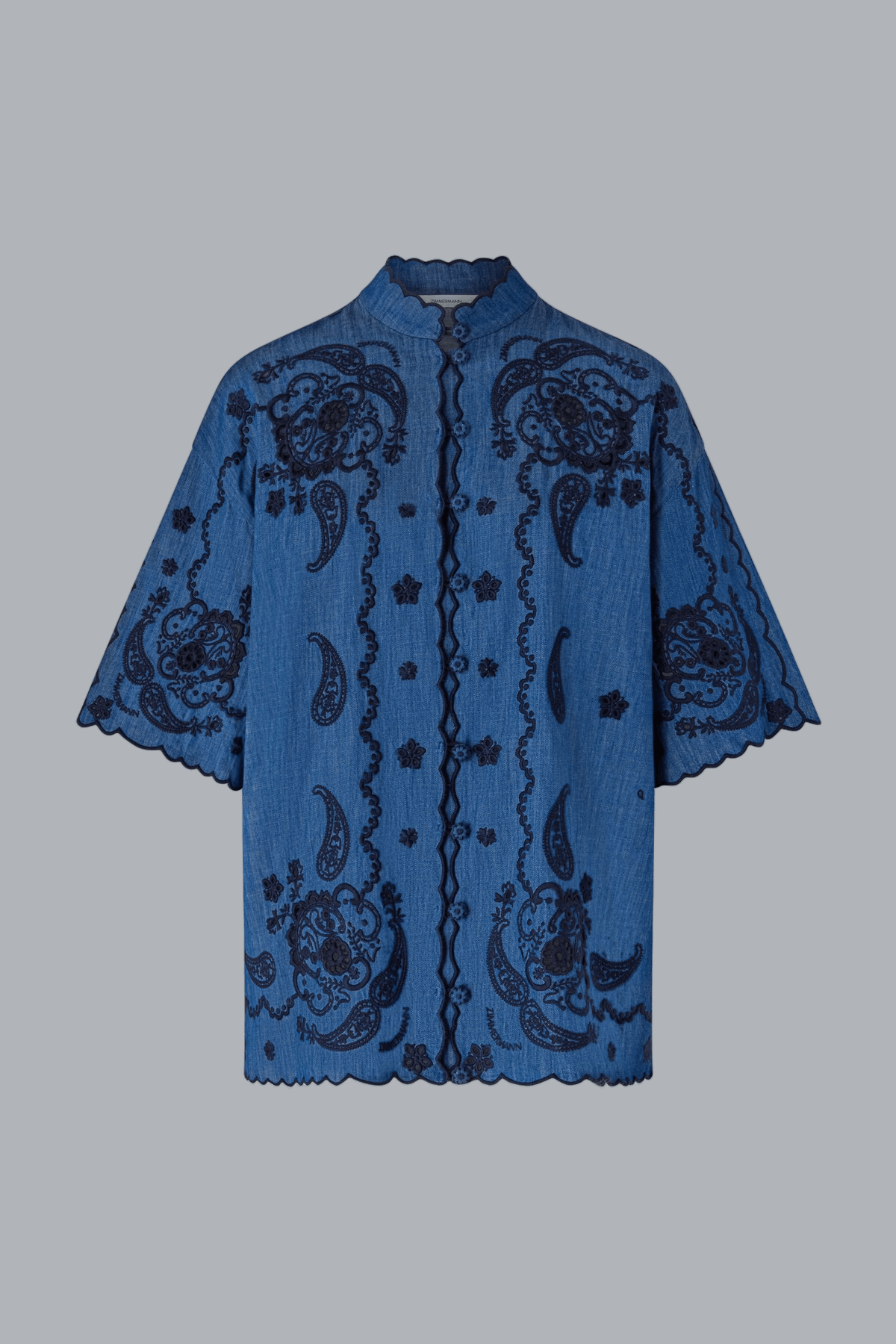 ASTER EMBROIDERED DENIM SHIRT