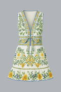 EMILY FLORAL TAPESTRY MINI DRESS