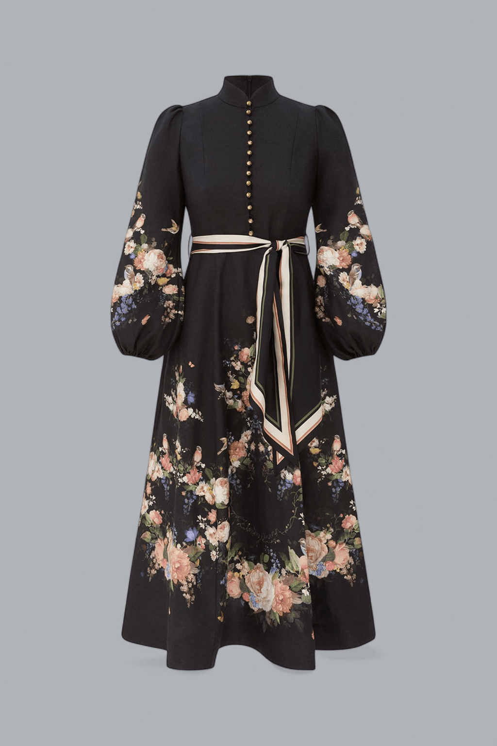 VALIANT BUTTON MIDI DRESS