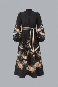 VALIANT BUTTON MIDI DRESS