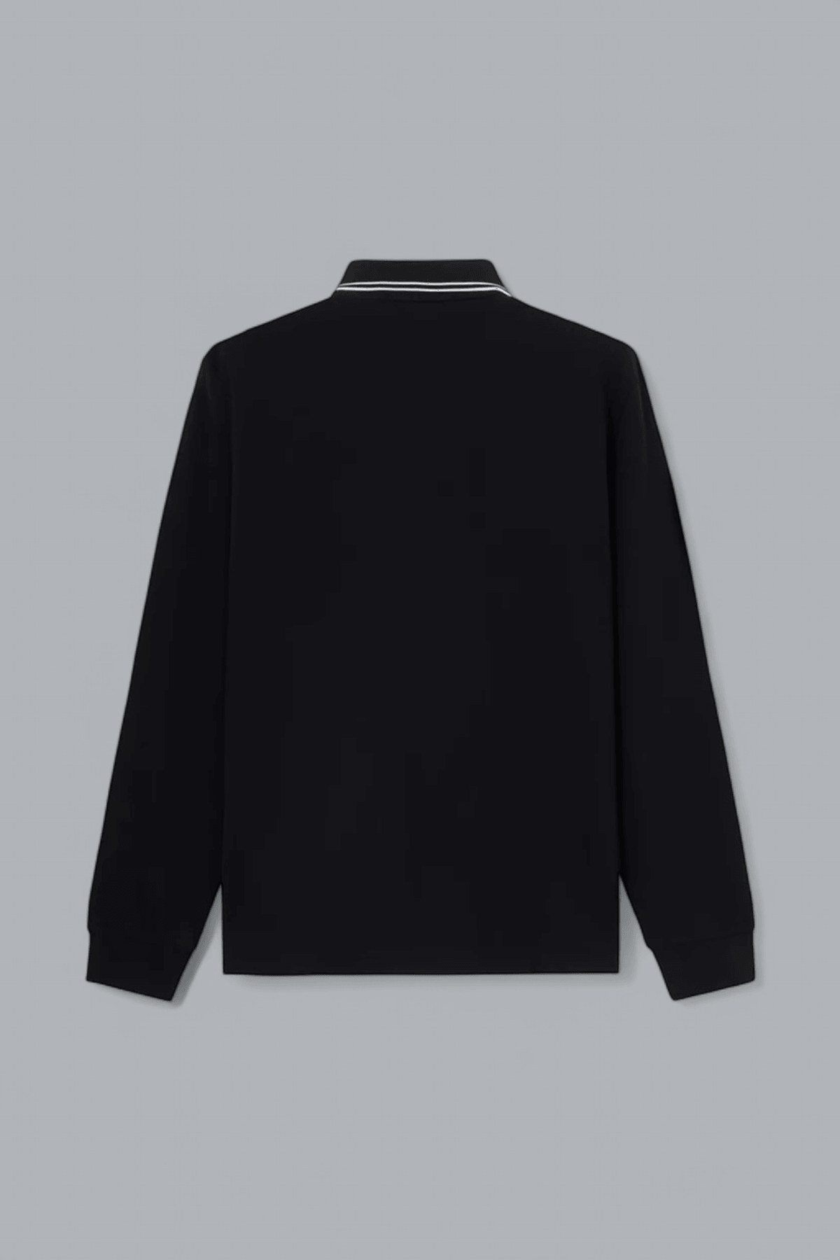 ORGANIC COTTON PIQUÉ WITH STRETCH LONG SLEEVE POLO SHIRT
