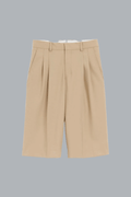 BERMUDA MET WIJDE PIJPEN, BEIGE TAUPE