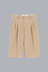 WIDE LEG BERMUDA BEIGE TAUPE
