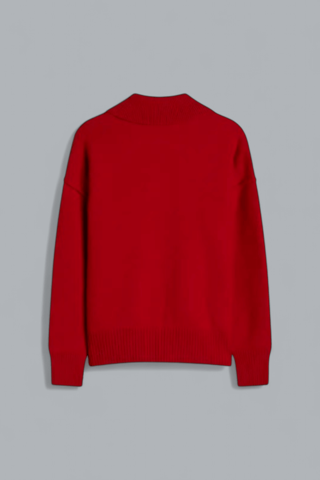 FELTED MERINO WOOL AMI DE COEUR POLO SHIRT