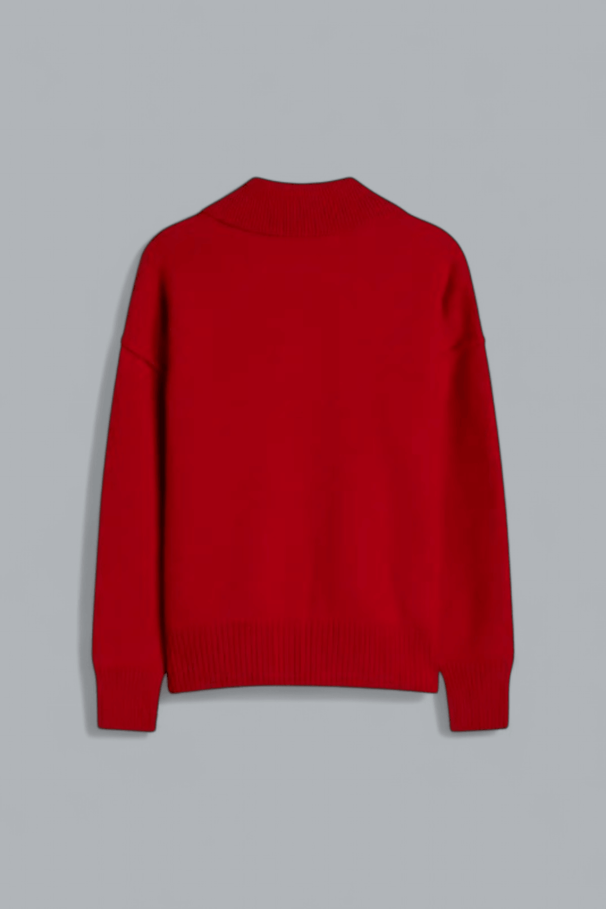 FELTED MERINO WOOL AMI DE COEUR POLO SHIRT