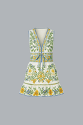 EMILY FLORAL TAPESTRY MINI DRESS