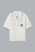 PALM TREE EMBLEM CROCHET SHIRT