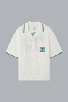 PALM TREE EMBLEM CROCHET SHIRT