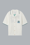 PALM TREE EMBLEM CROCHET SHIRT