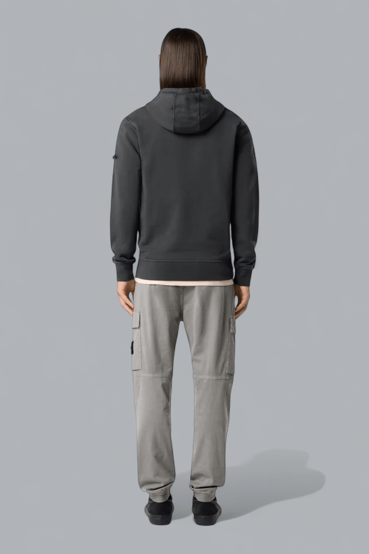 STRETCH ORGANIC BROKEN TWILL COTTON 'OLD' EFFECT CARGO PANTS
