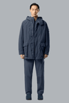 DAVID LIGHT-TC KORTE PARKA LEISTEENBLAUW