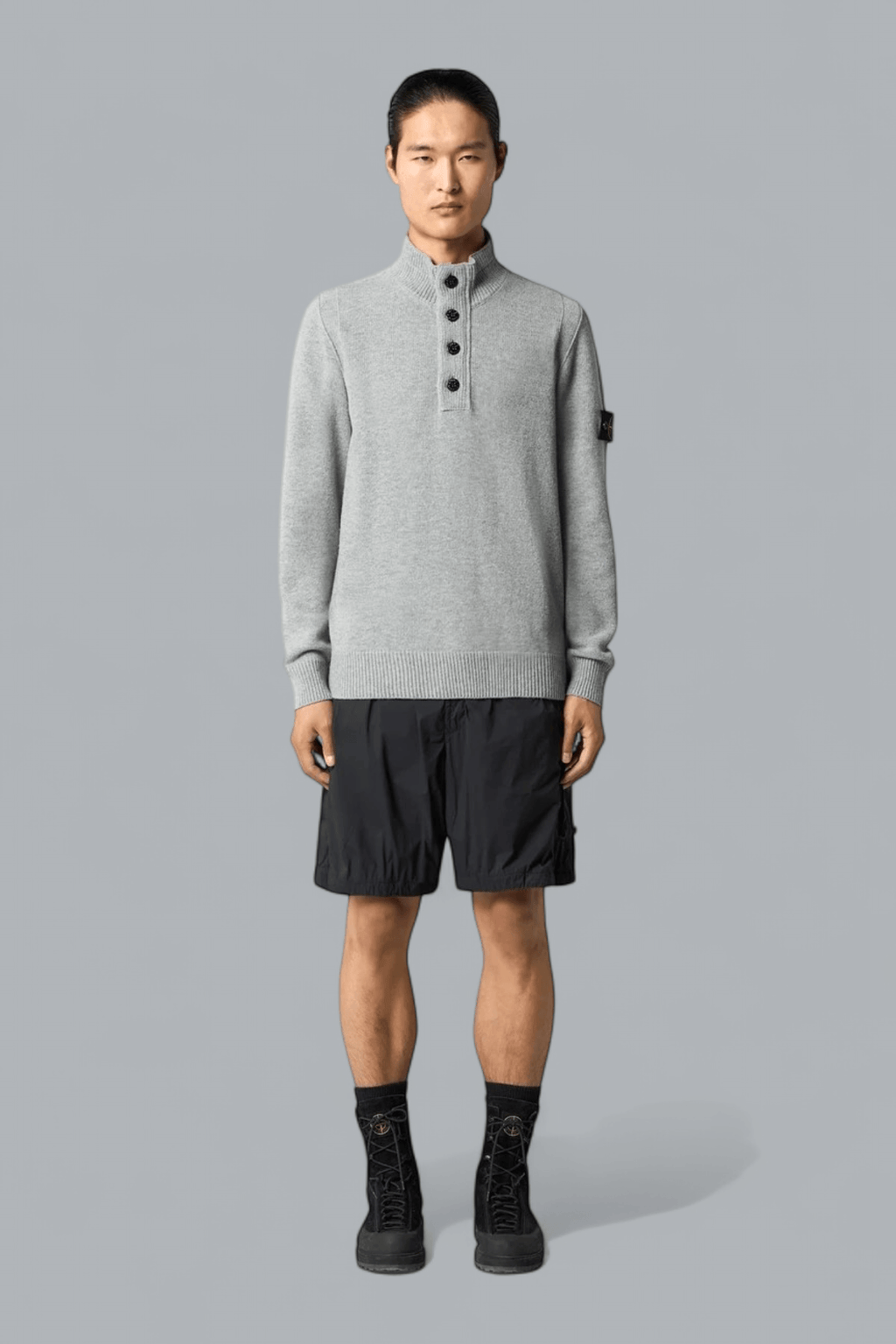 LAMBSWOOL HALF-ZIP JUMPER