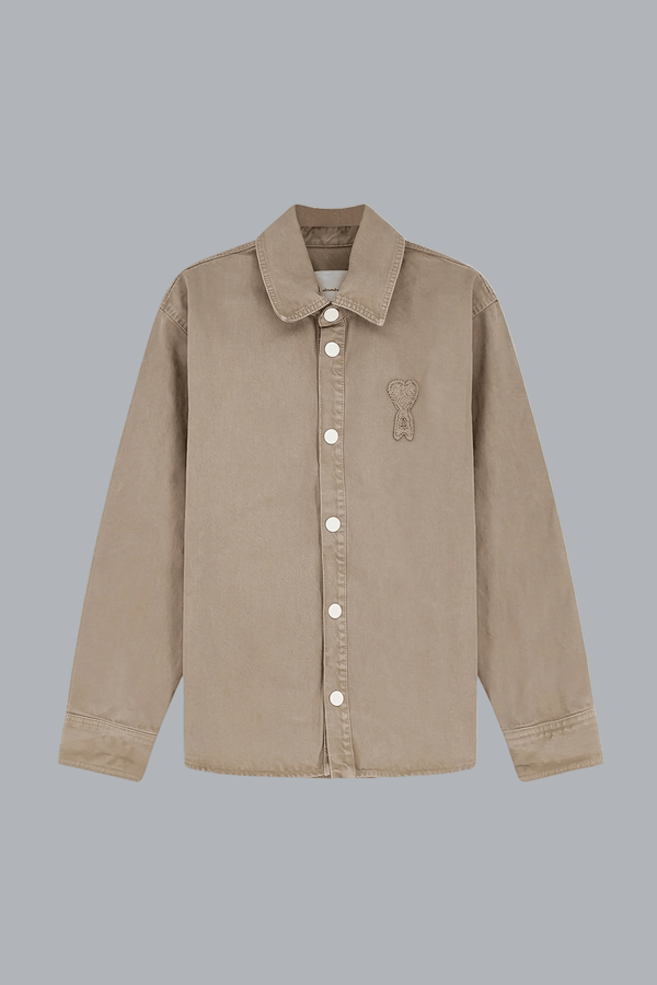 GEHAAKT OVERHEMD ADC BEIGE