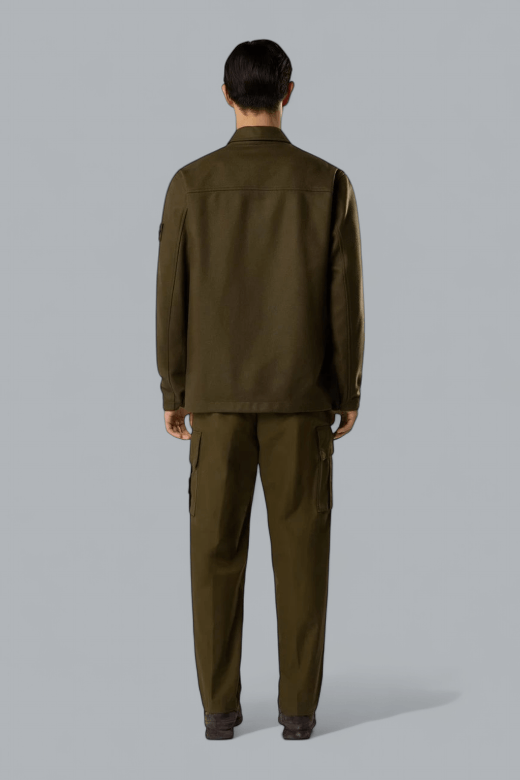 WOOL NYLON FLANNEL GHOST OVERSHIRT