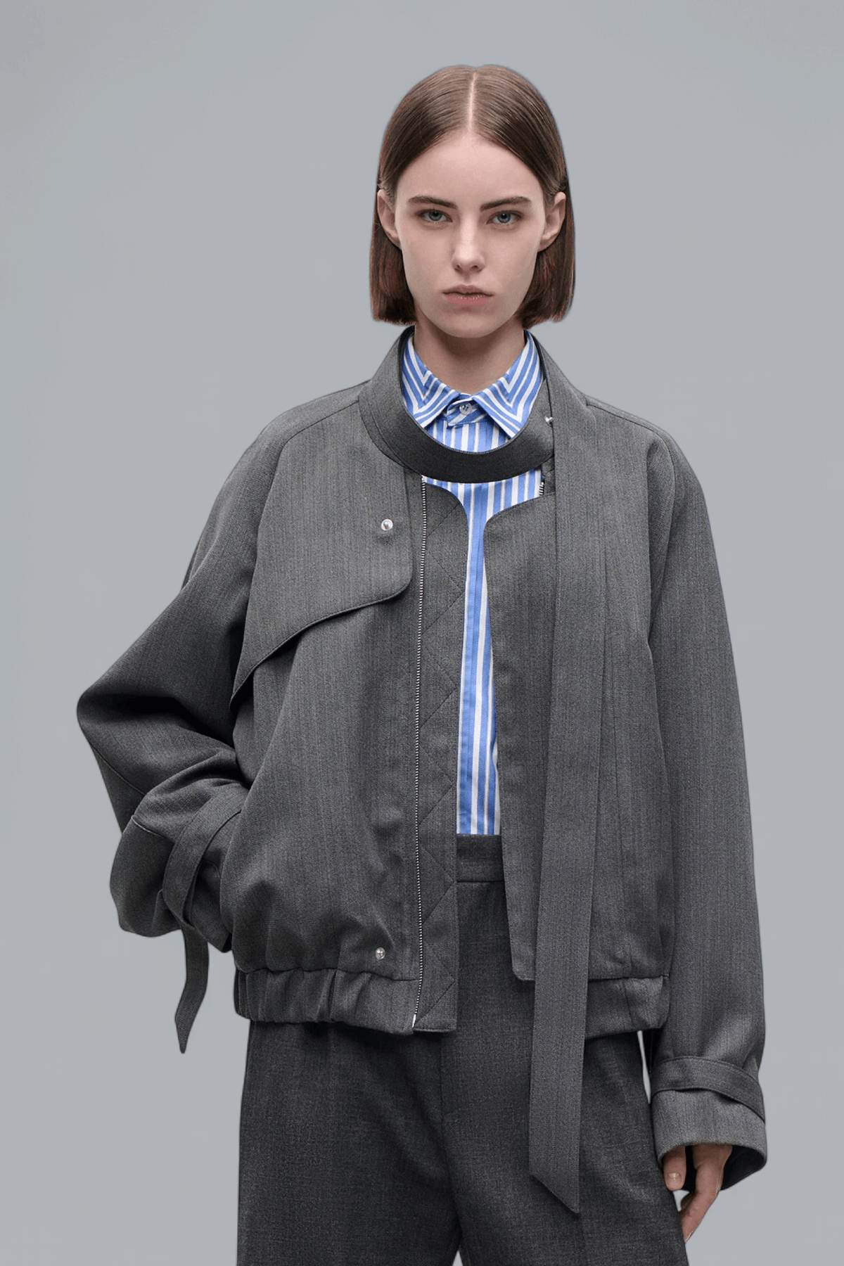 SCARF BOMBER JACKET