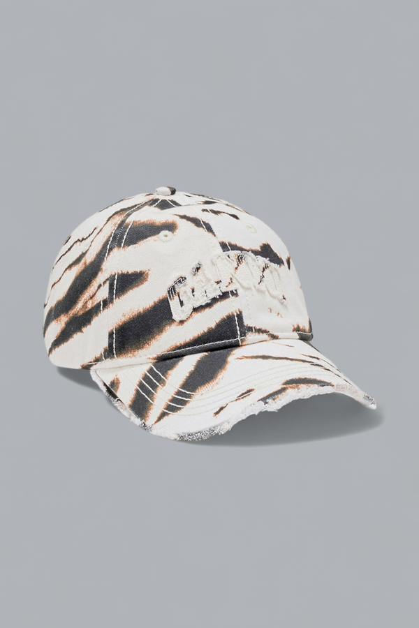 PRINTED WASHED COTTON CANVAS CAP