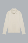 Wool Stretch Overshirt Light Beige