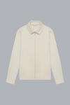 Wool Stretch Overshirt Light Beige