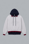 FRAYED SCRIPT LAYERED CREWNECK