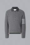 2-IN-1 BABY CABLE MERINO WOOL 4 BAR POLO SHIRT