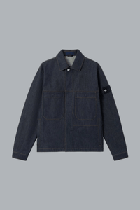 Indigo Denim Raw Denim Jacket Blue Raw · Stone Island · PL-LINE