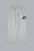 Circle Patch Logo Sweatpants Grey