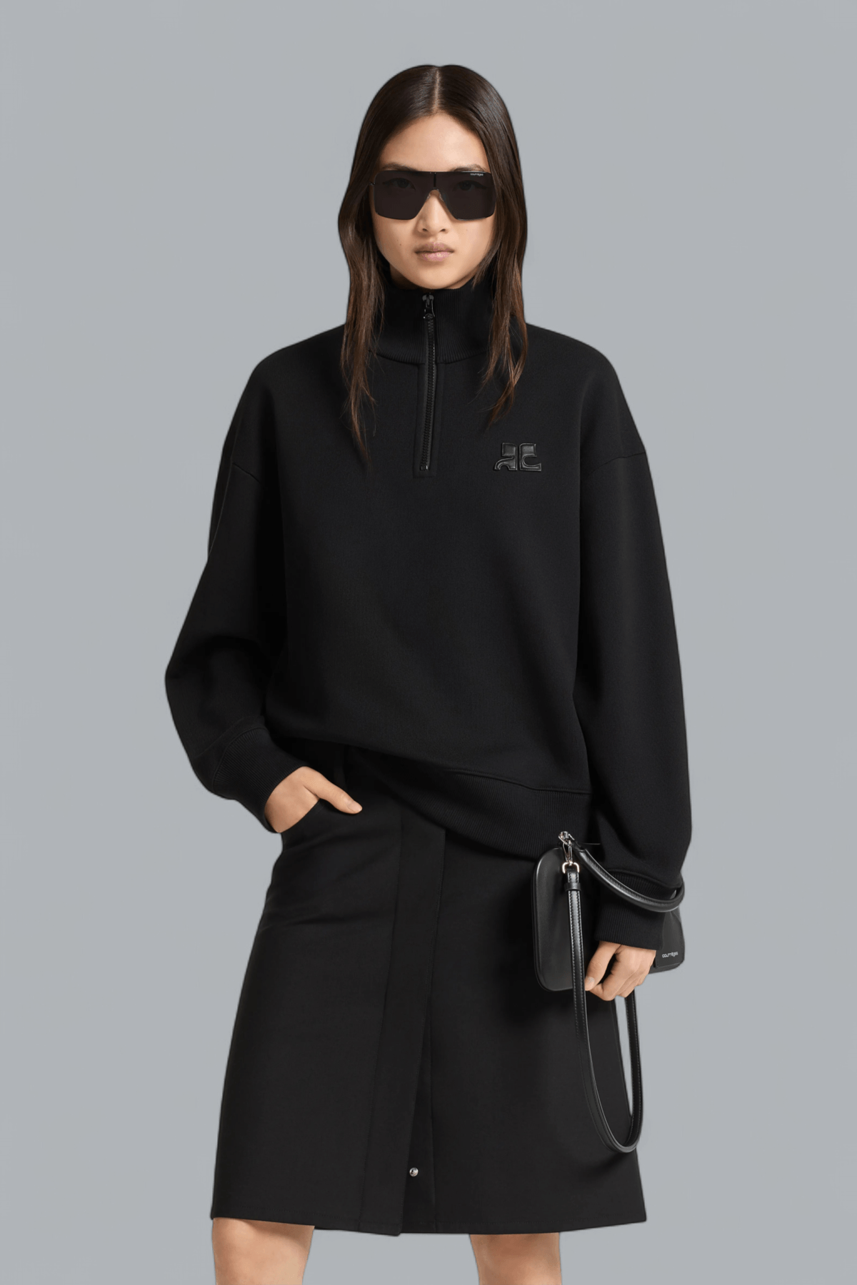 FLEECE ZIP UP SWEATER