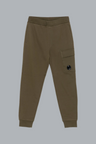 DIAGONAL RAISED FLEECE LENS SWEATPANTS