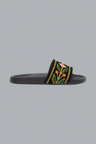 EMBROIDERED TERRY SLIDES