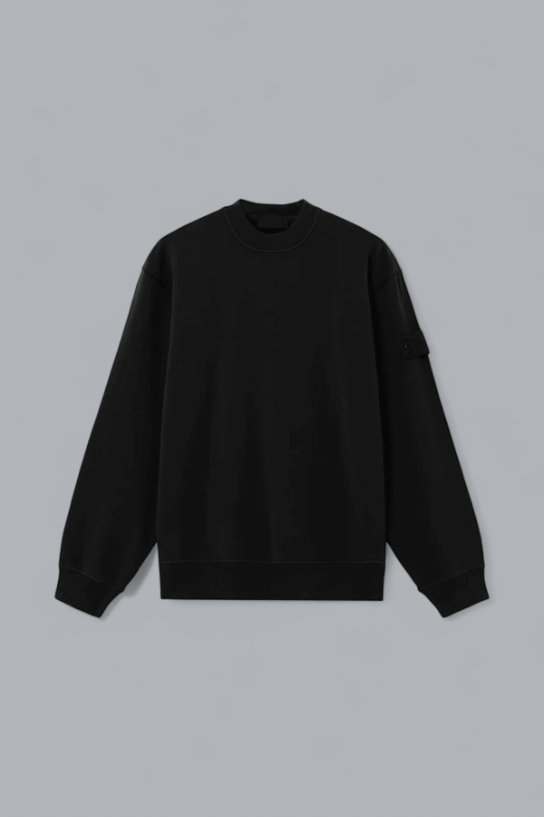 ORGANIC COTTON STRETCH FLEECE GHOST SWEATER
