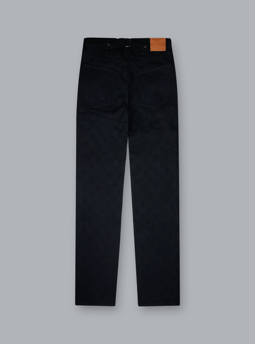 VINTAGE WASHED MONOGRAM STRAIGHT JEANS